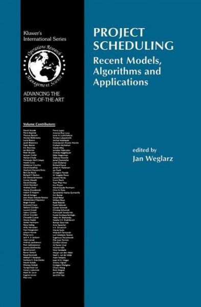 Cover for Jan Weglarz · Project Scheduling: Recent Models, Algorithms and Applications - International Series in Operations Research &amp; Management Science (Hardcover Book) [1999 edition] (1998)