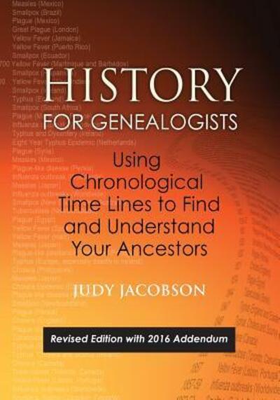 Cover for Judy Jacobson · History for Genealogists: Using Chronological Time Lines to Find and Understand Your Ancestors (Book) (2015)