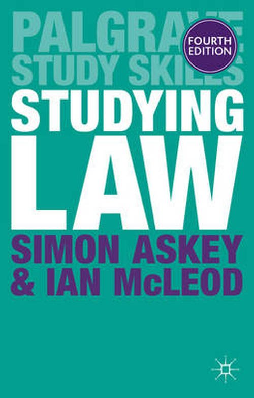 Cover for Askey, Simon (Department of Law, London South Bank University) · Studying Law - Bloomsbury Study Skills (Paperback Bog) (2014)