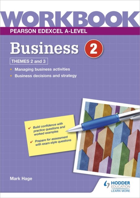 Cover for Mark Hage · Pearson Edexcel A-Level Business Workbook 2 (Paperback Book) (2021)