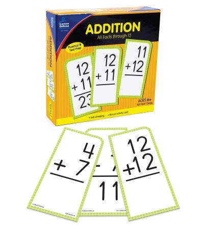 Addition All Facts Through 12 Flash Cards - Carson-Dellosa Publishing - Jogo de tabuleiro - Carson Dellosa Education - 9781483852683 - 12 de janeiro de 2019