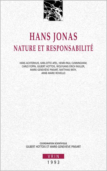 Cover for Hans Jonas · Nature et Responsabilite (Annales De L'institut De Philosophie De L'universite De Bruxelles) (French Edition) (Paperback Book) [French edition] (1993)