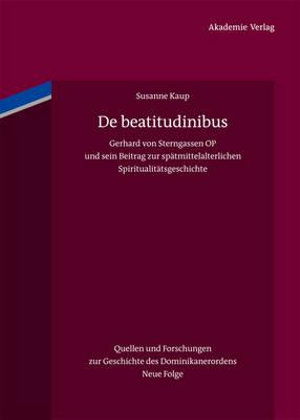 Cover for Susanne Kaup · De beatitudinibus (Book) (2012)