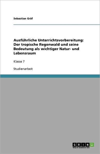 Cover for Gräf · Ausführliche Unterrichtsvorbereitu (Book) [German edition] (2009)