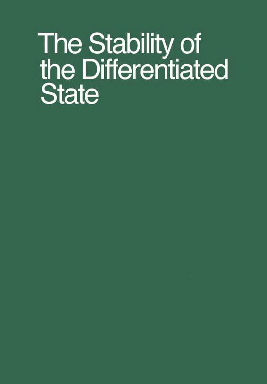 Cover for Joan Abbott · The Stability of the Differentiated State - Results and Problems in Cell Differentiation (Paperback Book) [Softcover reprint of the original 1st ed. 1968 edition] (1968)