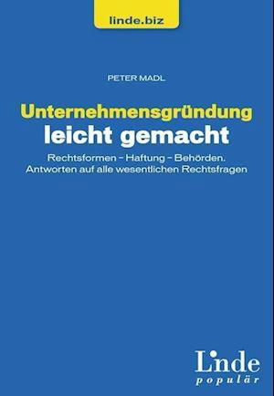 Cover for Madl · Unternehmensgründung leicht gemach (Book)