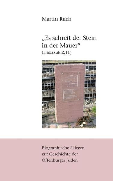 Cover for Ruch · &quot;Es schreit der Stein in der Mauer (Bok) (2018)