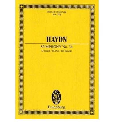 Cover for Joseph Haydn · Symphony No 34 D Major Hob I 34 (Paperback Book) (1985)