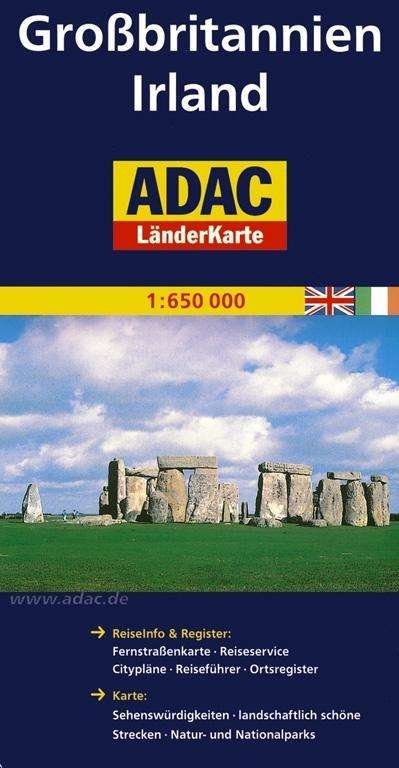 Cover for ADAC Verlag · Grossbritannien &amp; Irland - Great Britain &amp; Ireland, ADAC LänderKarte (Print) (2016)