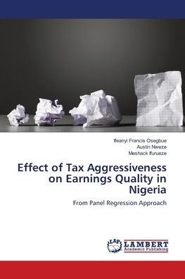 Cover for Osegbue · Effect of Tax Aggressiveness on (Bog) (2018)
