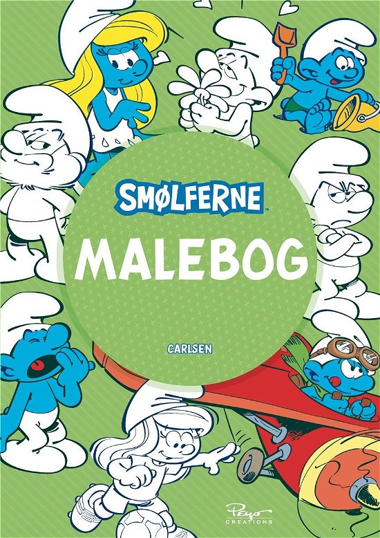 Cover for Peyo · Smølferne - Malebog (kolli 6) (Sewn Spine Book) [1.º edición] (2022)