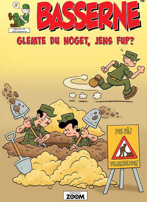 Cover for Mort Walker · Basserne -  Glemte du noget, Jens Fup? (Sewn Spine Book) [1º edição] (2019)