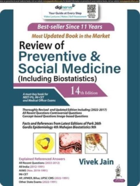 Cover for Vivek Jain · Review of Preventive &amp; Social Medicine: Including Biostatistics (Paperback Book) [14 Revised edition] (2022)