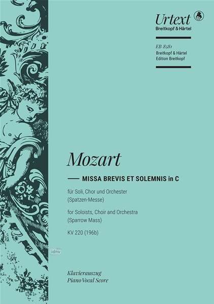 Missa Brevis in C Major K 220 196b Sparr - Wolfgang Ama Mozart - Inne - SCHOTT & CO - 9790004178683 - 14 czerwca 2018