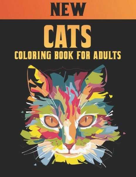 Cover for Qta World · Cats: Coloring Book for Adults 50 One Sided Cat Designs Coloring Book Cats 100 Page Stress Relieving Coloring Book Cats Designs for Stress Relief and Relaxation Amazing Gift for Cat Lovers Adult Coloring Book (Taschenbuch) (2021)