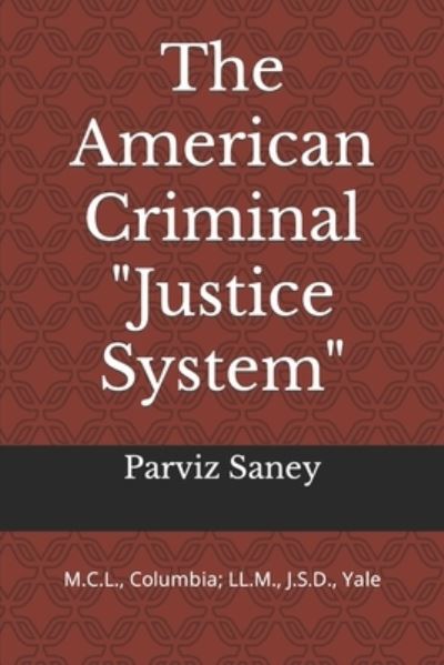 Cover for Parviz Saney · The American Criminal Justice System: Urgent Call for an Overhaul (Paperback Book) (2020)