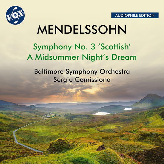 Mendelssohn: Symphony No. 3, Op. 56, "Scottish"; A Midsummer Night's Dream (Excerpts) - Baltimore Symphony Orchestra & Sergiu Comissiona - Music - VOX - 0747313304684 - September 6, 2024