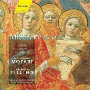 MOZART: Messe c-Moll K427 - Bach-Collegium Stuttgart / Gächinger Kantorei Stuttgart / Oelze, Christiane / Rilling, Helmuth / Verebics, Ibolya / Weir, Scot / Widmer, Oliver - Musikk - hänssler CLASSIC - 4010276004684 - 14. april 1997