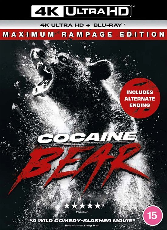 Cocaine Bear - Cocaine Bear Bluray  Uhd - Filmes - Mediumrare - 5030697048684 - 29 de maio de 2023