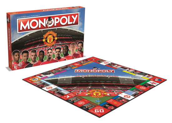 Cover for Winning Moves · Monopoly Man Utd (SPEL) [Multicoloured edition] (2019)