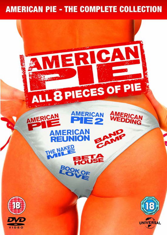 American Pie - The Complete Collection (8 Films) - American Pie 18 DVD - Elokuva - Universal Pictures - 5050582919684 - maanantai 19. marraskuuta 2012