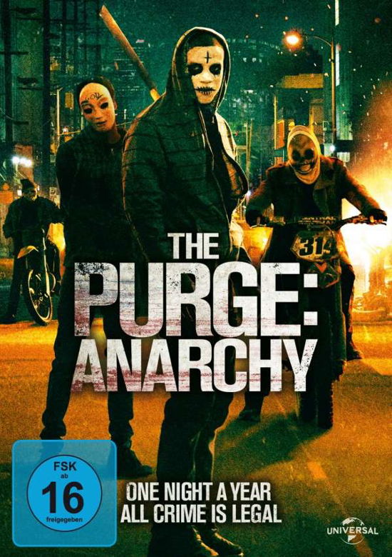 The Purge: Anarchy - Frank Grillo,carmen Ejogo,zach Gilford - Filme - UNIVERSAL PICTURES - 5050582977684 - 10. Dezember 2014