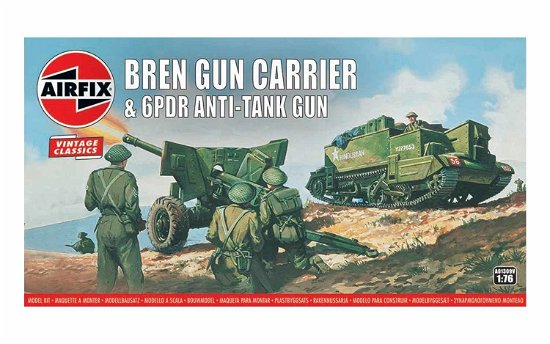 Ax01309v - 1/76 Bren Gun Carrier and 6 Pdr at Gun (Vintage Classics) (Plastic Kit) - Airfix - Merchandise - H - 5055286652684 - 