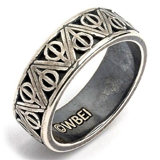 Sterling Silver Deathly Hallow Ring - M ( RR0054-M ) - Harry Potter - Andet -  - 5055583409684 - 