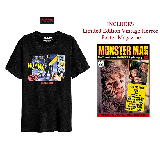 Cover for Hammer Horror · The Mummy (Ts + Poster Mag Set) (MERCH) [size S] [Black edition] (2020)