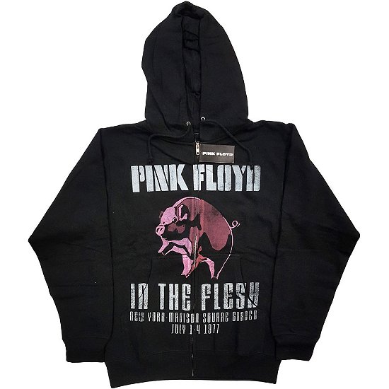 Pink Floyd Unisex Zipped Hoodie: In the Flesh - Pink Floyd - Koopwaar -  - 5056368652684 - 