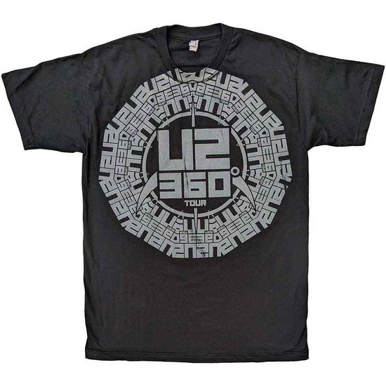 U2 Unisex T-Shirt: 360 Degree Tour Logo (Ex-Tour) - U2 - Koopwaar -  - 5056561066684 - 