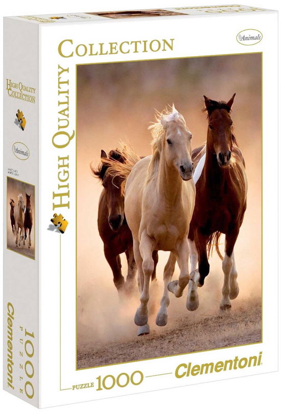 Cover for Lyra · Clementoni Puzzel High Quality 1000 Stukjes Rennende Paarden (Legetøj)