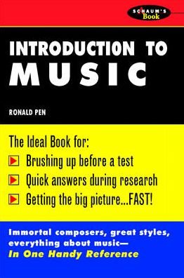 Cover for Ronald Pen · Schaum's Outline of Introduction To Music (Paperback Book) [Ed edition] (1991)