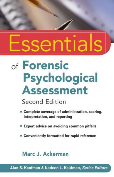 Cover for Ackerman, Marc J. (Milwaukee, WI) · Essentials of Forensic Psychological Assessment - Essentials of Psychological Assessment (Taschenbuch) (2010)