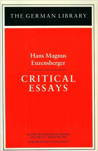Critical Essays: Hans Magnus Enzensberger - German Library - Hans Magnus Enzensberger - Books - Bloomsbury Publishing PLC - 9780826402684 - December 1, 1997