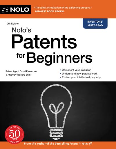 Cover for David Pressman · Nolo's Patents for Beginners (Pocketbok) (2021)