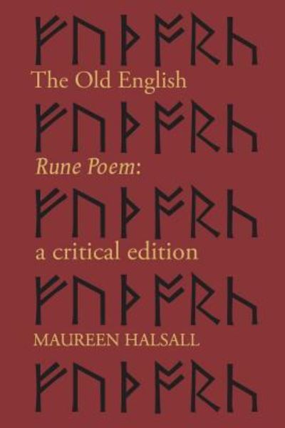 Cover for Maureen Halsall · The Old English Rune Poem (Paperback Book) (1981)