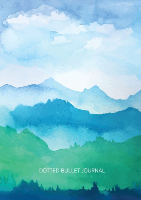 Cover for Blank Classic · Watercolor Blue &amp; Green Hills - Dotted Bullet Journal: Medium A5 - 5.83X8.27 (Paperback Book) (2020)