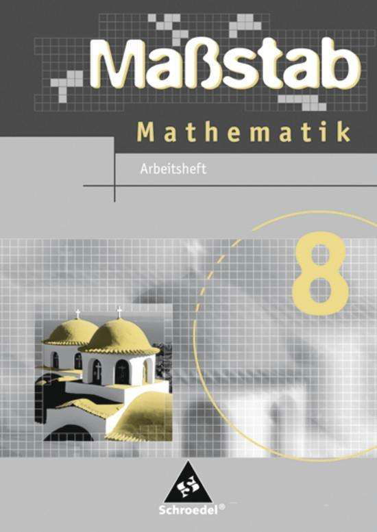 Cover for Max SchrÃ¶der, Bernd Wurl, Alexander Wynands · Maßstab,Mathematik.HS.NW. 8.Kl.Arb. (Book)