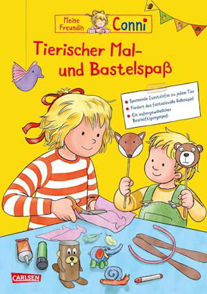 Conni Gelbe Reihe (Beschäftigungsbuch): Tierischer Mal- und Bastelspaß - Hanna Sörensen - Livres - Carlsen - 9783551189684 - 29 août 2022