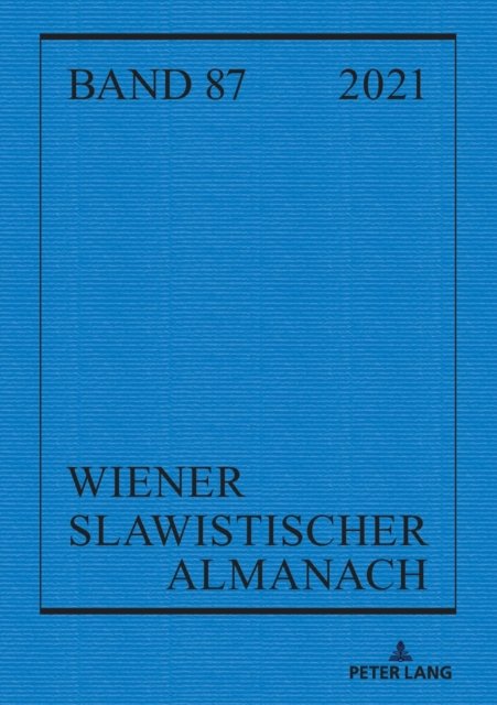 Cover for Tilmann Reuther · Wiener Slawistischer Almanach Band 87/2021 - Wiener Slawistischer Almanach (Paperback Bog) [New edition] (2022)