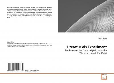 Cover for Heinz · Literatur als Experiment (Bok)