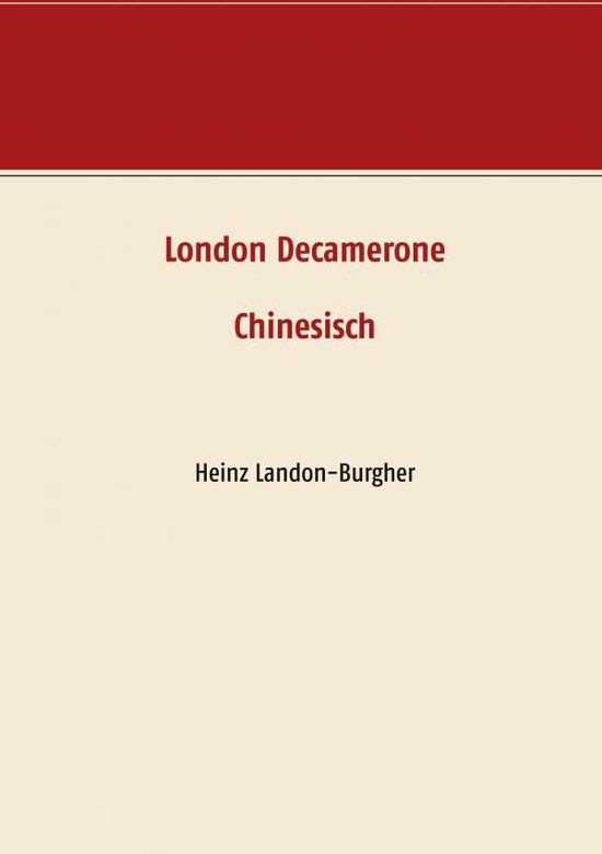 Cover for Landon-Burgher · London Decamerone (Bok) (2019)