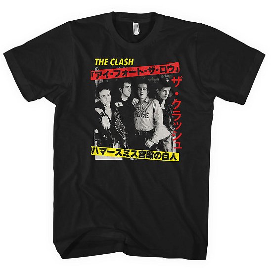 The Clash Unisex T-Shirt: Kanji - Clash - The - Produtos - MERCHANDISE - 5056012020685 - 19 de dezembro de 2019