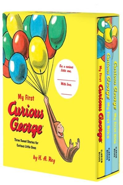 Cover for H. A. Rey · My First Curious George 3-Book Box Set: My First Curious George, Curious George: My First Bike, Curious George: My First Kite - My First Curious George (Gebundenes Buch) (2022)