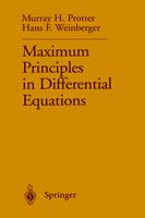 Cover for Murray H. Protter · Maximum Principles in Differential Equations (Hardcover Book) [1st ed. 1967. Corr. 3rd printing 1999 edition] (1984)