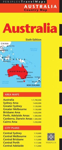 Cover for Periplus Editions · Australia Travel Map Sixth Edition (Map) [6 Revised edition] (2015)