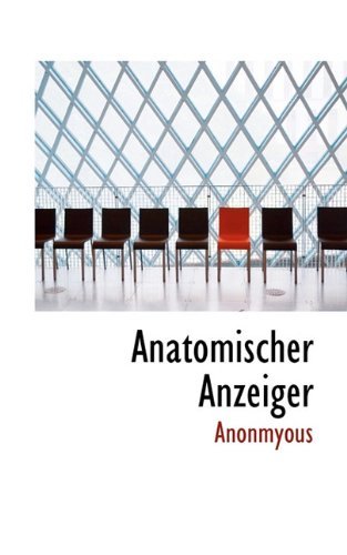 Cover for Anonmyous · Anatomischer Anzeiger (Inbunden Bok) (2009)