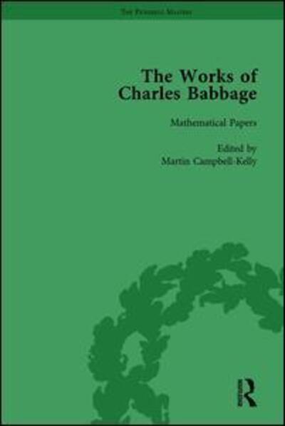 Cover for Charles Babbage · The Works of Charles Babbage Vol 1 (Hardcover Book) (1989)