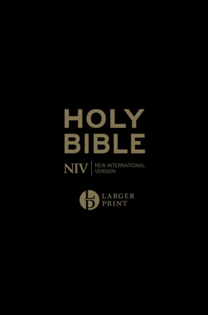 Cover for New International Version · NIV Larger Print Personal Black Leather Bible (Pocketbok) (2023)